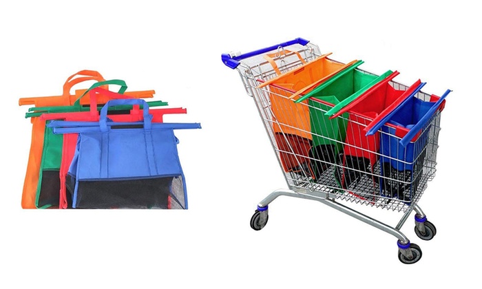 $29 for a Set of Four Reusable Trolley Shopping Bags