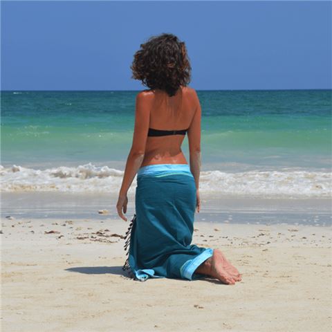 Simone et Georges Goa Sarong Kikoy Beach Towel $58.00 (RRP $98.00)