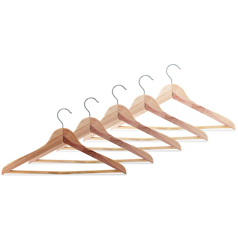 Woodlore Cedar Shirt Hanger Set 5pce $16.00 (RRP:$27.00)