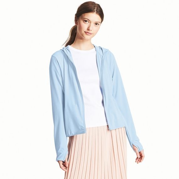 WOMEN AIRism UV Cut Long Sleeve Mesh Hoodie  AU$29.90