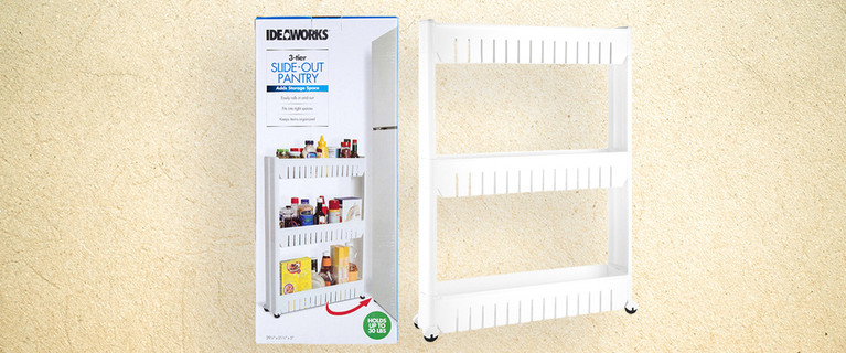 Create More Space in Your Kitchen with This Three-Tier Slide-Out Pantry! Only $29