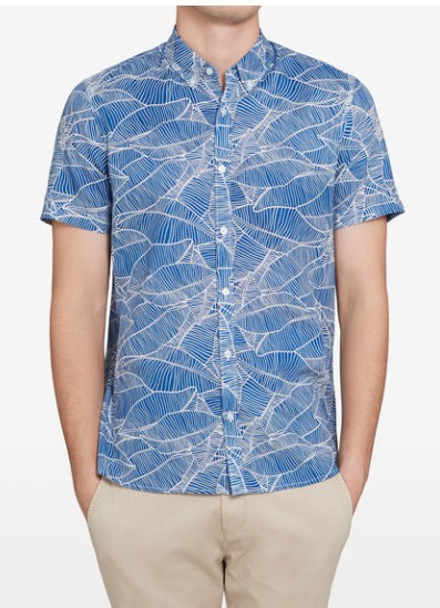 PALM LEAF CLASSIC FIT SHIRT A$89.95