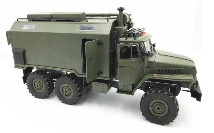 WPL B36 Ural 1/16 2.4G 6WD Rc Car Military Truck Rock Crawler Command Communication Vehicle RTR Toy  $97.68