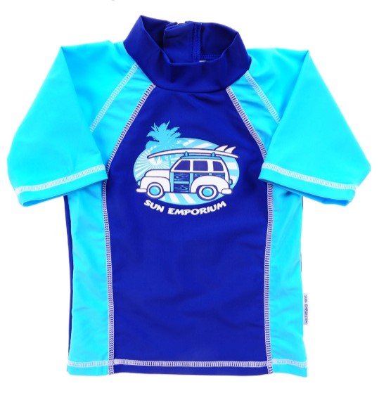 Blue Sun Shirt Back Zip Long Sleeve $9.00 (RRP $44.95)