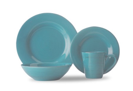 CD PORTOFINO TURQUOISE DINNER SET 16pc NOW: $74.97 (WAS: $149.95)