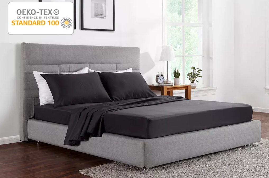 Ovela 1000TC Cotton Rich Luxury Sheet Set (Single, Charcoal) $39 + Delivery (Was $79)