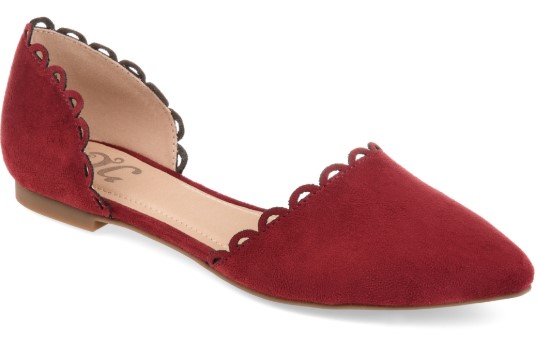 Extra 10% off at checkout | Journee Collection Jezlin Flats Wine $29.00 (Price elsewhere $77.00)
