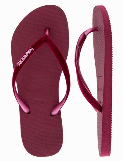 Havaianas Slim Velvet CF Thongs – Beetroot $24.99