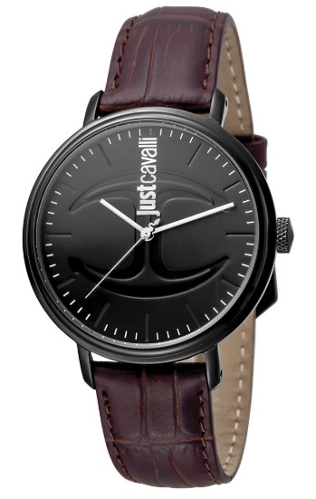 Extra 10% off at checkout | Just Cavalli Black Dial Calfskin Leather Watch $99.00 (Price elsewhere $272.00)