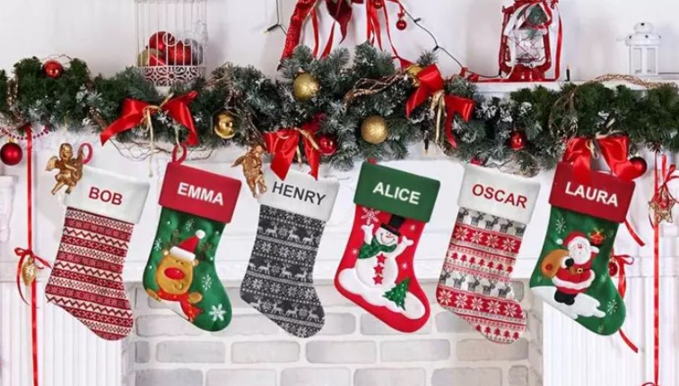 Four Christmas Stockings Plus $5.95 Shipping Fee  $40 (VALUED AT $159.80)