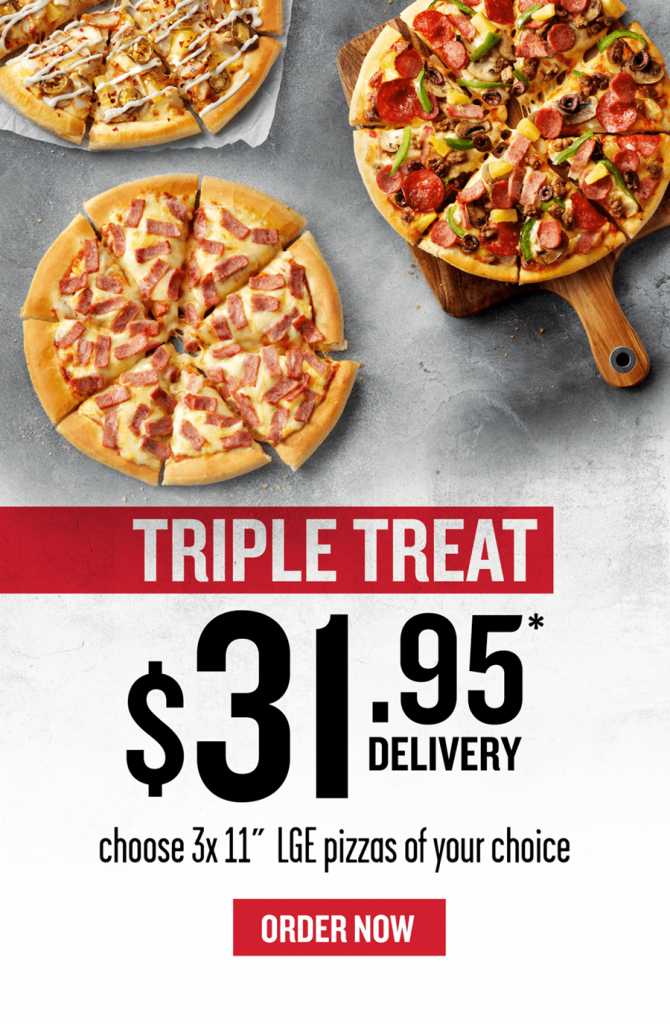 Friday Pizza Triple Treat $31.95