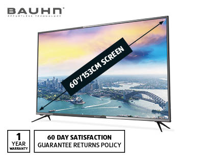 60″ Ultra HD TV $599