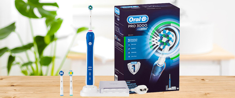 Keep Those Pearly Whites Polished with the Oral-B Pro 3000 Rechargeable Electric Toothbrush Kit! Only $89