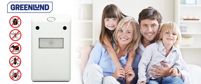 Live Pest Free with Greenlund 2-in-1 Ultrasonic Pest Repeller! Rid Your Home of Cockroaches, Dust Mites, Rats and Mice. Only $10