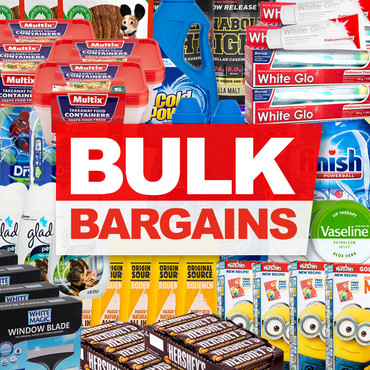 From $4 – Stock Up On this Massive Range of Bulk Bargains! Featuring Household Necessities, Food Products, Toiletries and More!