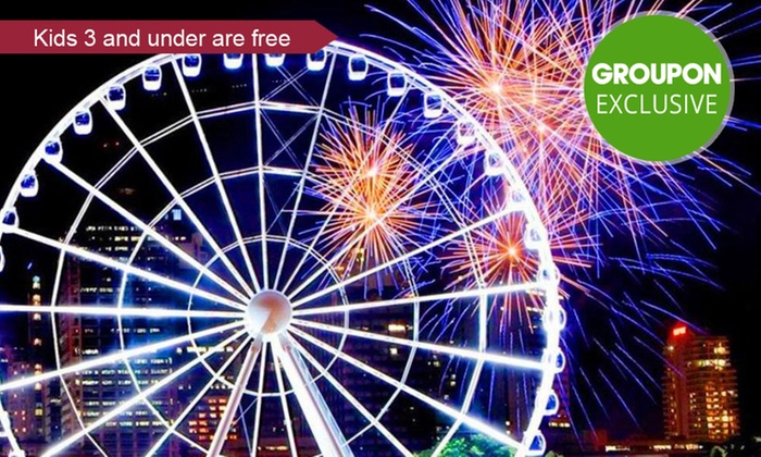 One ($13), Two ($25) or Four Tickets ($49) to The Wheel of Brisbane