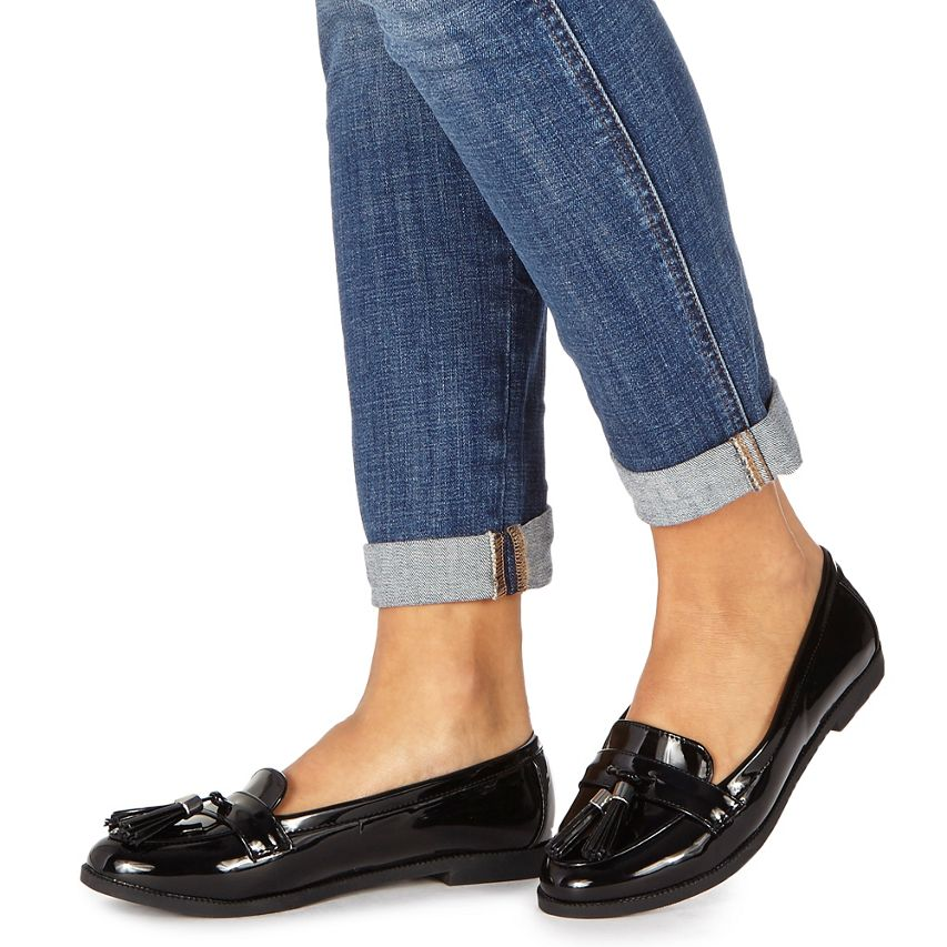 Faith – Black patent ‘Attie’ loafers Now $21.60