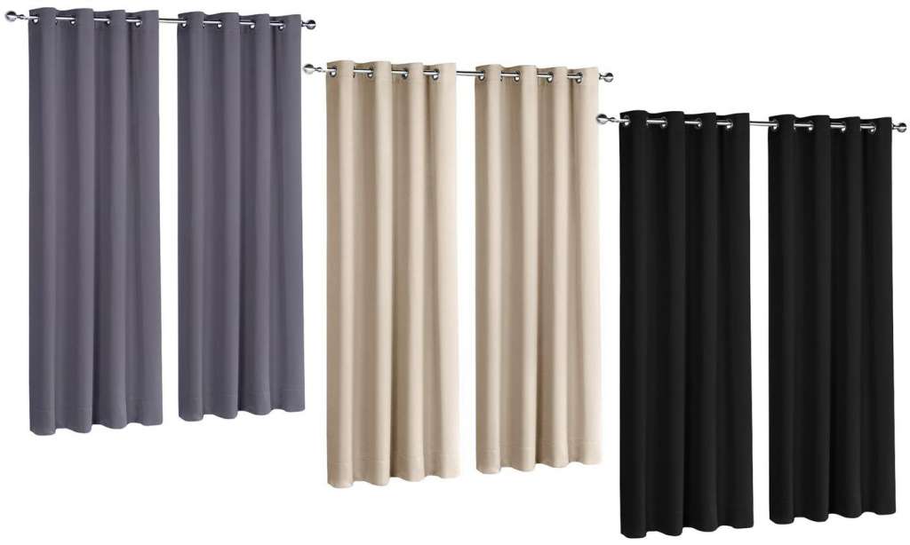 From $39 for Two Art Queen Eyelet Blockout Curtains in Choice of Size and Colour