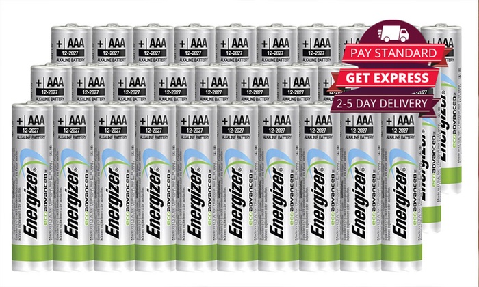 $29 for 30 Energizer Advanced or Eco Advanced AAA or AA Batteries (Don’t Pay up to $63.45)