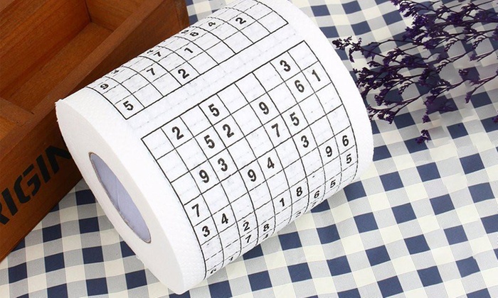 Sudoku Novelty Toilet Paper Rolls: Two ($12.95), Five ($19.95) or Ten ($29.95)