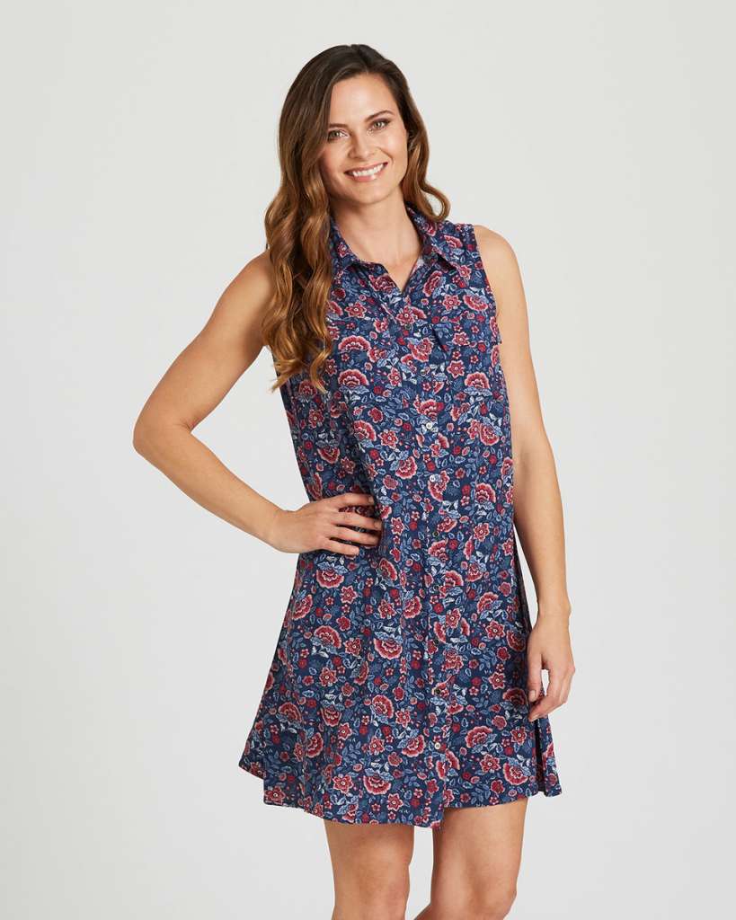 40% OFF | Sleeveless Shirt Dress $23.40 (Was $39.00)