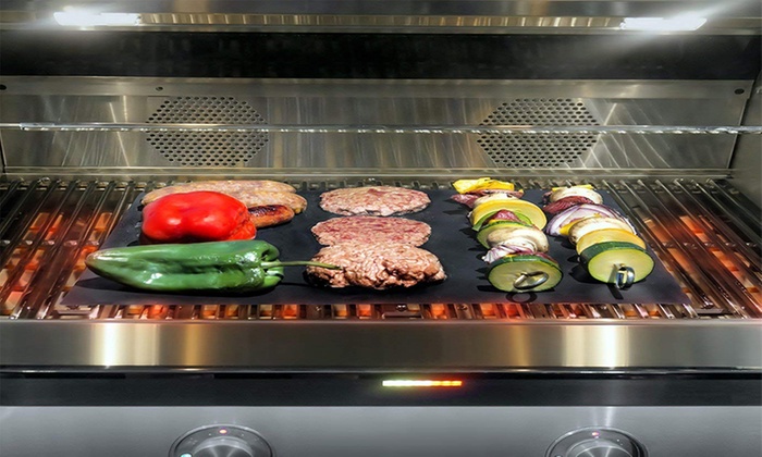 Set of Five Reusable BBQ Grill Mats: One ($15) or Two ($25)