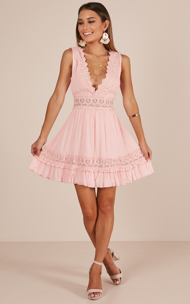 Simple As That dress in blush  US$57.95