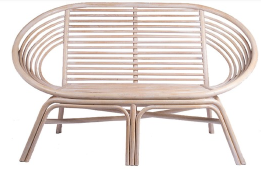 White Wash Rattan Double Eden Chair $719.00 (RRP$799.00)