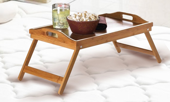 One ($25) or Two ($45) Bamboo Folding Lap Trays