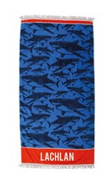 Personalised Beach Towel | Shark Beach Towel $39.99