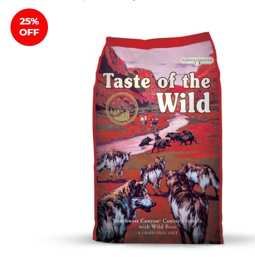 Taste Of The Wild Grain Free Southwest Canyon Wild Boar 13kg $93.71 (RRP $124.95)