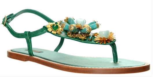 74% off Dolce & Gabbana Sandal Shoes Green $399 (RRP $1562.15)