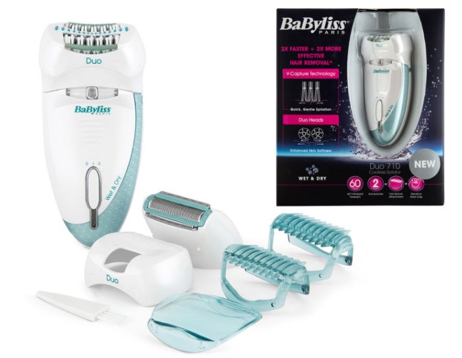 BaByliss Paris Duo 710 Cordless Epilator -White/Teal $38 (Don’t pay $69.95)