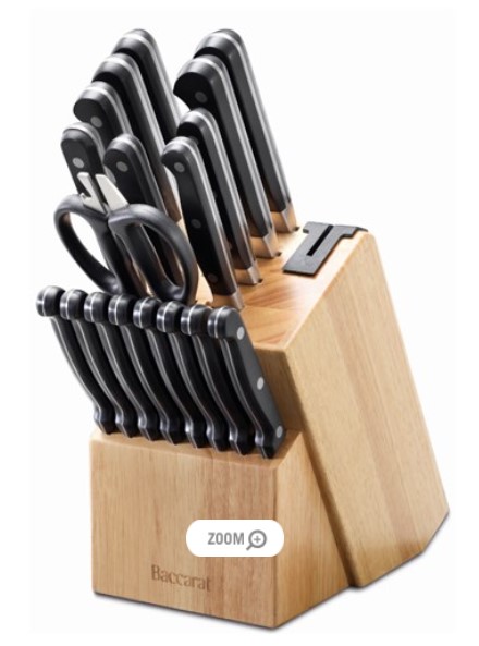 Baccarat 20 Piece Sabre Knife Block $199.99 (RRP $669.99)