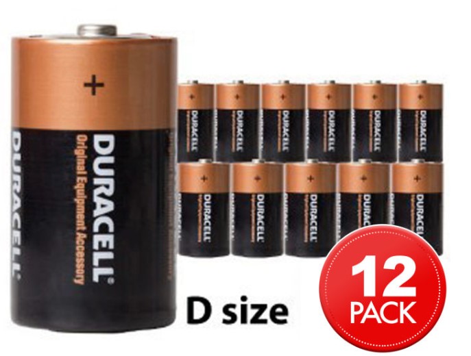 12 x Duracell D Alkaline Batteries $17.99 (Don’t pay $33)