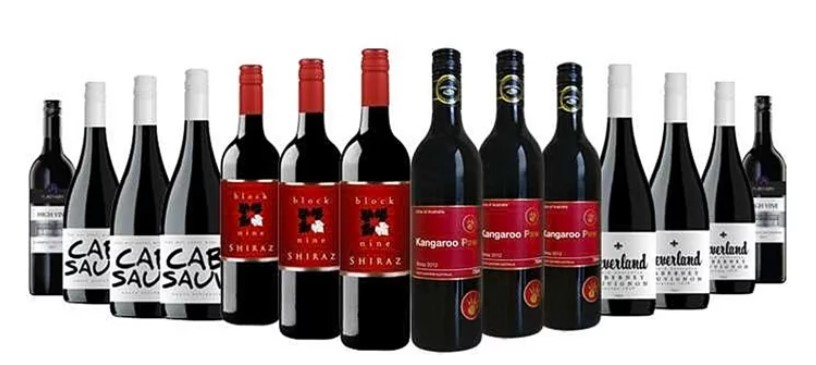 14-Bottle Mixed Case of Shiraz and Cabernet Sauvignon Online Redemption, Shipping Included  $99 (VALUED AT $269)