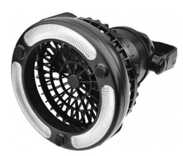 2in1 LED Light Camping Fan w/ Hanging Hook Portable Weather Resistant Lamp Torch $17.99
