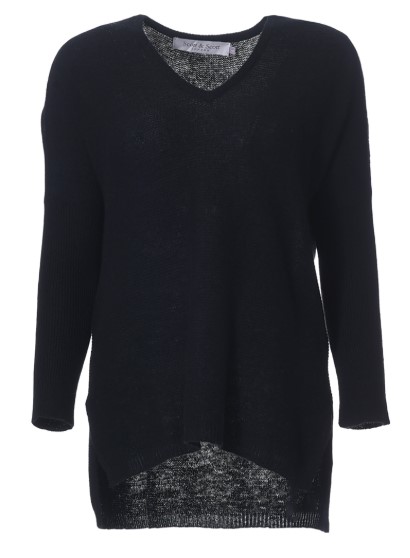 Scott & Scott Cashmere Miss V Neck Jumper Black $119 (RRP $459)