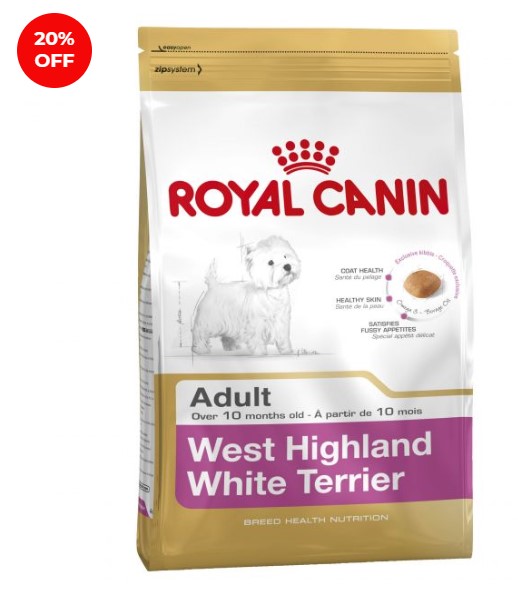 Royal Canin Canine West Highland White Terrier Dog Food 3kg $30.36