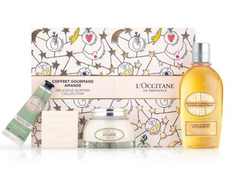 L’Occitane Xmas 2018 Delicious Almond Gift Set 4pce $80.00