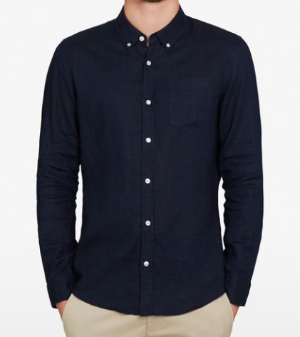 LINEN CLASSIC FIT SHIRT $99.95