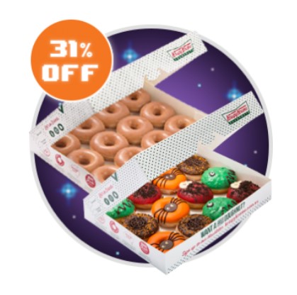 31% OFF | Krispy Kreme Halloween Party Pack Now $25.53 (Was $37.00)