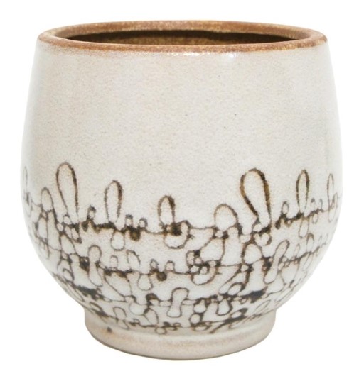 Extra 10% off at checkout | Stoneleigh & Roberson 15.5CM GIZELLA CERAMIC POT – WHITE $19.00 (RRP $35.99)