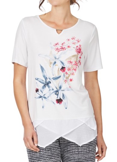 W.Lane Floral Placement Print Tee NOW $20.00 (Was $79.99)