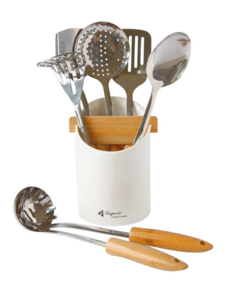 Laguiole by Louis Thiers Mondial 8 Piece Kitchen Utensil Set $149.00 (RRP$189.00)