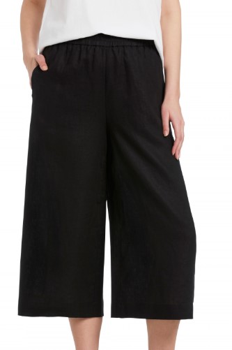 Crop And Wide Linen Pant $89.95