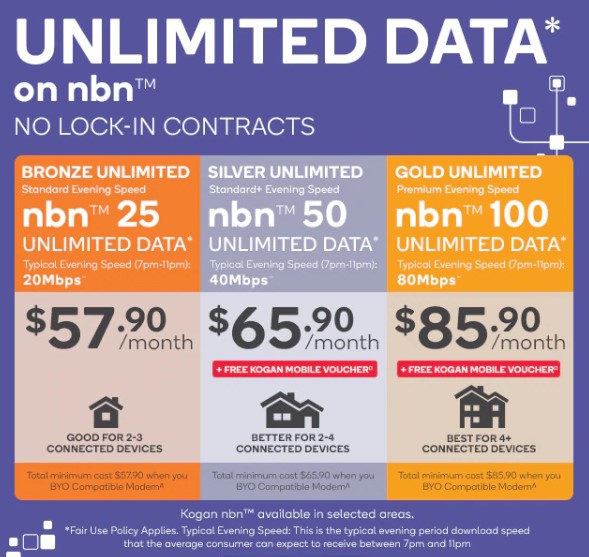 Stream Unlimited* with nbn™ from $57.90/Mth