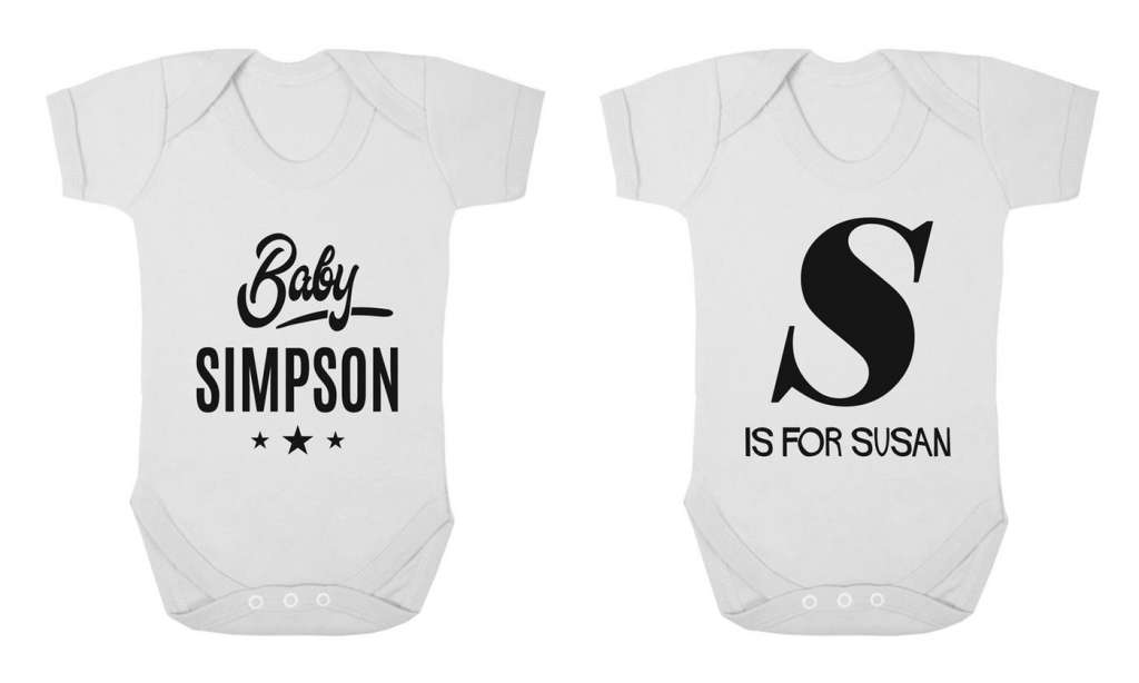 Personalised Baby Grow Vests: One ($10) or Two ($18) (Don’t Pay up to $58.78)