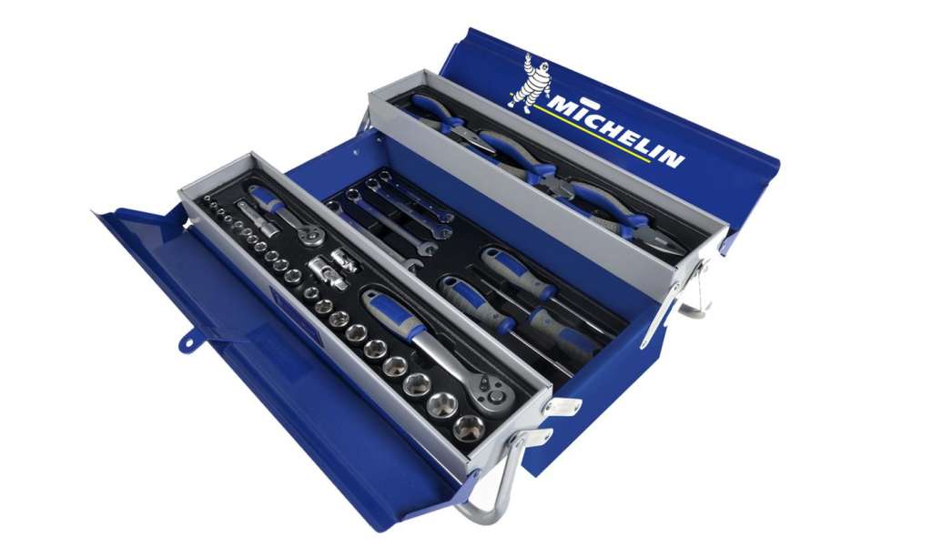 From $115 for a Michelin 67-Piece Three-Tier Cantilever Hand Tool Kit