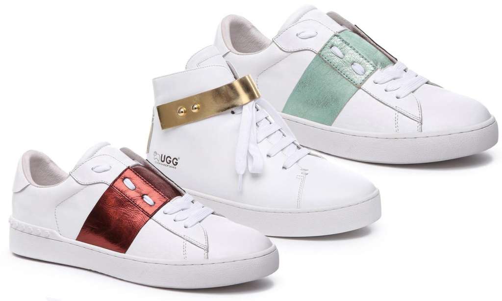 $59 for a Pair of Unisex Low Top or High Top Leather Sneakers